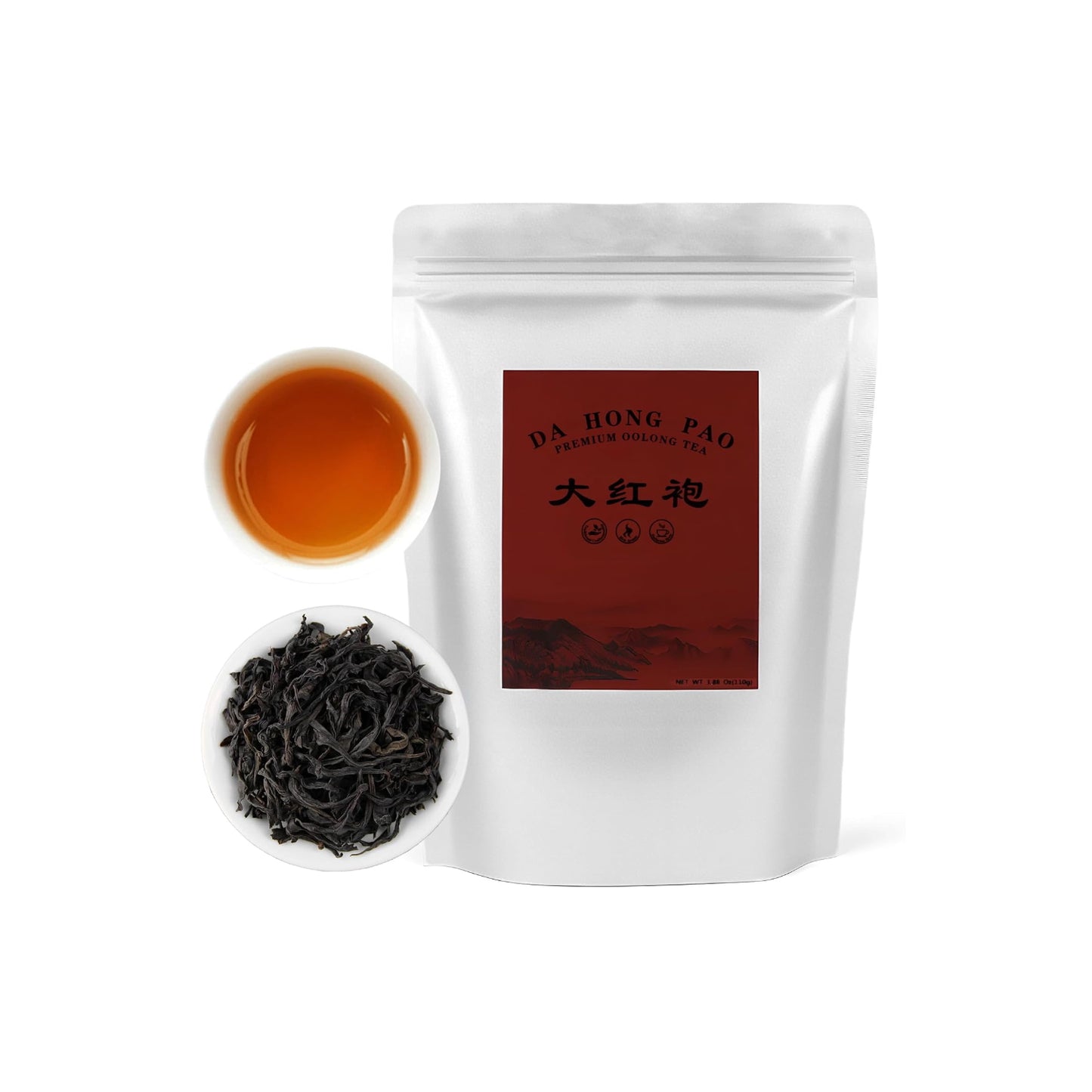 YUNJIAN Dahongpao Oolong Tea Loose Leaf, 3.88 Oz Big Red Robe Tea Dahongpao Wuyi Rock High Mountain Oolong, Natural Loose Fragrant and Mellow
