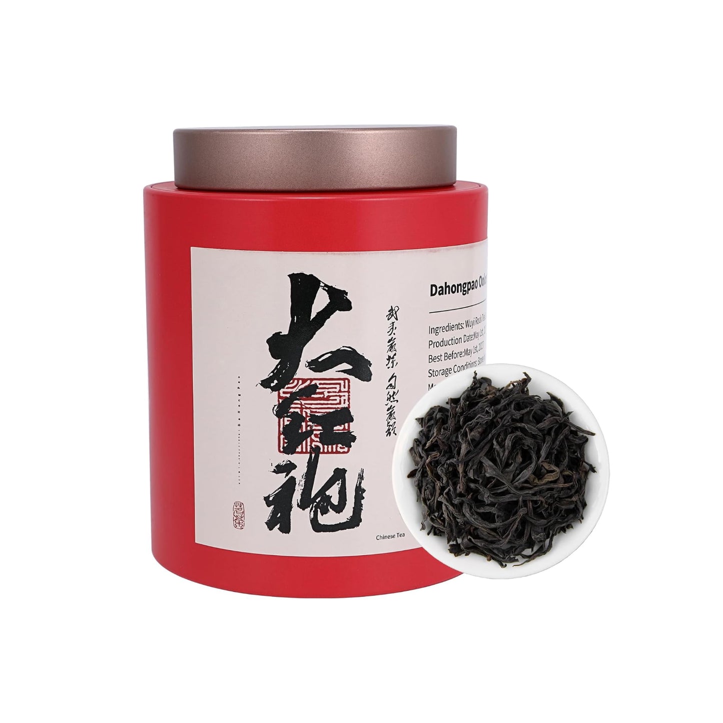 YUNJIAN Da Hong Pao Oolong Tea, Wuyi Rock Oolong Tea Loose Leaf with Fragrant and Mellow, Exquisite Traditional Craftsmanship, China Wuyi Mountain Big Red Robe oolong Tea Oz