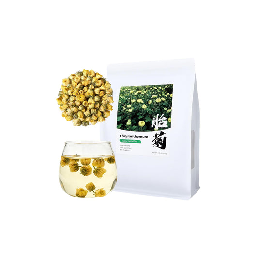 YUNJIAN Chrysanthemum Tea, Chinese Chrysanthemum Herbal Flower Tea Loose Leaves, Dried Chrysanthemum Flower with Floral Freshness and Natural Sweetness, Non-GMO, Gluten Free, Caffeine-Free 7.76 Oz
